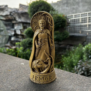 Ornements d'autel païens des dieux vikings en résine NSA10, sculpture de la mythologie nordique, peinte à la main, réaliste pour jardin extérieur, patio, rituel - Product Image 3