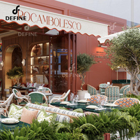 Meubles de restaurant modernes en marbre, ensemble table et chaises avec solutions personnalisées, boutique unique pour usage hôtelier