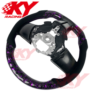 Accessoires intérieurs pour Ford Mustang 2004 2006 2008 2010 2012 2014 2016 Volant en fibre de carbone forgée avec écran LED amélioré - Product Image 3