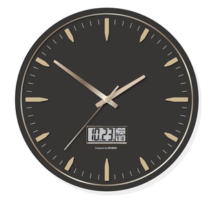 Đồng Hồ Treo Tường Trang Trí Màn Hình Lcd Kỹ Thuật Số Hiện Đại Sang Trọng 14 Inch Đồng Hồ Tùy Chỉnh Bằng Nhựa Không Ồn Logo Tùy Chỉnh Cho Phòng Khách - Product Image 2