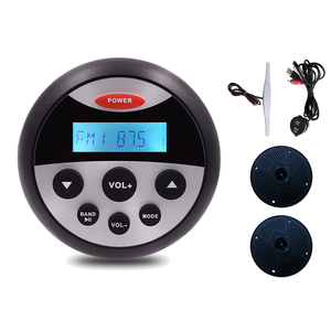 Competitive marine accessory AVT Boat <b>Stereo</b> Marine <b>System</b> H804+ Hasda 5104 4'' Waterproof Black IP66 Marine Speakers - Product Image 6