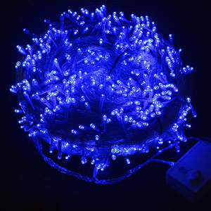 防水发光二极管圣诞闪烁灯串8模式树灯黑线IP65婚礼派对 - Product Image 6