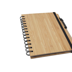 Chất Lượng Cao Cấp A5 Xoắn Ốc Máy Tính Xách Tay Tùy Chỉnh Gỗ Bìa Tổ Chức Khuyến Mãi Bìa Cứng Phong Cách - Product Image 5