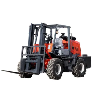 Best Cheap Hydraulic Diesel Forklift Trucks Warehouse 5 Ton Off-road Forklift For Outdoor China Rough Terrain Forklift Supplier