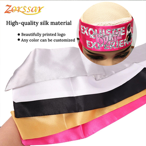Logo personnalisé <span class=keywords><strong>cheveux</strong></span> Satin soie Bonnet enveloppant bande de <span class=keywords><strong>cheveux</strong></span> bord écharpe, 100 sans colle frontale dentelle perruque de <span class=keywords><strong>cheveux</strong></span> humains <span class=keywords><strong>pour</strong></span> les femmes noires - Product Image 3