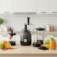 Fruit Sapcentrifuge Blender Mixer Grinder Voedselverwerker Hakselaar Plastic Behuizing 800ml 800W Zelfreinigende Smoothies Maker
