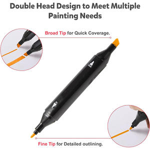 Negozio Online pennarelli colore 262 doppia punta <span class=keywords><strong>serie</strong></span> classica feltro permanente Color alcol pennarelli Art Set - Product Image 2