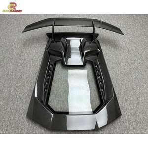 Capó Trasero de Fibra de Carbono Estilo Performante con Alerón para Lamborghini Huracán LP580 LP610 2014-2018, Piezas de Carrocería - Product Image 3