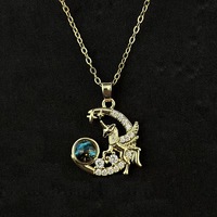 Jeutelis joyería moda cobre planeta serie circón colgante collar titanio acero cadena mujer joyería accesorios para mujer