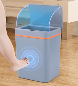 sensor automatic dustbin rubish nordic kitchen plastic garbage smart trash can waste bins
