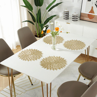 Napperons et sets de table en vinyle PVC écologiques pour table à manger, maison, mariage, bar - Napperons décoratifs de luxe