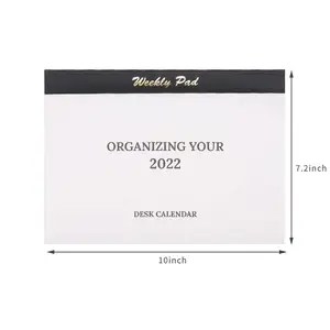 Blocco Note magnetico in carta bicolore calendario settimanale elenco delle cose da fare 2022 Agenda