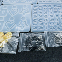 Moule en Silicone Petites Étoiles pour Bijoux en Résine, Pendentifs et Ornements, Idéal pour Boucles d'Oreilles DIY Gouttes de Cristal