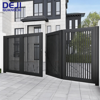 Porte de Villa Extérieure Moderne Minimaliste Automatique Rétractable Électrique Pliante Suspendue en Aluminium Artistique