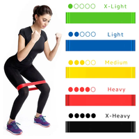 Fitness en caoutchouc mini étirement boucle de résistance entraînement sportif entraînement gomme extensible bandes d'exercice bande imprimée personnalisée combinaison en latex