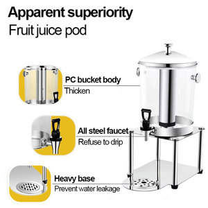 Bán Hot New loại thương mại khách sạn nhà hàng thiết bị nước giải khát nước trái cây uống Dispenser container với tap - Product Image 2