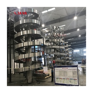 Transportador de rodillos de gravedad elevador Vertical en espiral para alimentos, bebidas, plantas de fabricación, transportador de tornillo de rodillo de conducción usado - Product Image 6