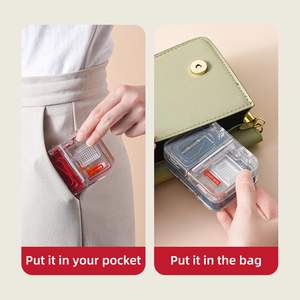 Medical <strong>Kit</strong> Multifunction ABS Tablet Cutter &amp; Splitter Case with Aluminum Pill Drug Box Stocked <strong>Plastic</strong> - Product Image 6