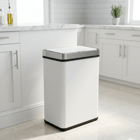Poubelle de recyclage 13 gallons, design compact, anti-odeurs, conforme à la norme REACH, pour restaurant