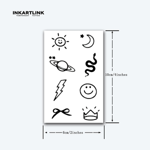 Tatouages Premium en Gros : Tatouages Temporaires Longue Durée (15 Jours) au Design Icônique, à Base de Jus de Fruits Naturels – Autocollants Corporels en Gros - Product Image 4