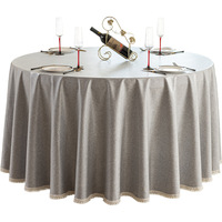 Nappe de table ronde moderne, grande, de luxe léger, personnalisable, imperméable, anti-taches d'huile, anti-brûlure, sans lavage, pour la maison