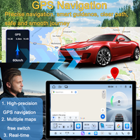 Autoradio universel 2Din 13 pouces 1920*1200 Écran tactile Navigation GPS avec CarPlay Android Auto, BT5.4, 4G, DSP & RDS
