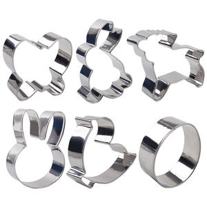 Strumenti speciali di cottura per <span class=keywords><strong>biscotti</strong></span> in acciaio inossidabile di <span class=keywords><strong>pasqua</strong></span> in 6 pezzi per il taglio e la stampa precisi dei <span class=keywords><strong>biscotti</strong></span> - Product Image 4