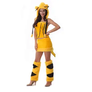 Giá Rẻ Pikachu Sang Trọng Sexy Anime Cosplay Dành Cho Người Lớn Halloween Trang Phục Cho Cô Gái