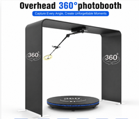 Machine de photomaton 360 degrés avec compatibilité iPad et appareil photo, construction métallique, impression instantanée pour événements festifs