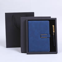 Nouvel arrivage de kit de papeterie A5 couverture en carton pour écrire un carnet et un stylo avec impression de logo personnalisé coffret cadeau
