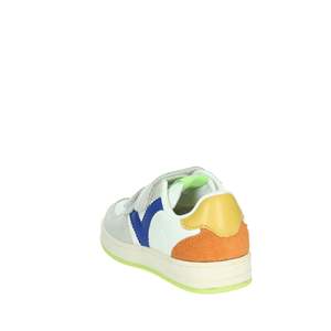 Zapatillas Deportivas Victoria para Niños, Blancas y Azules, con Cierre de Velcro, Estilo Baloncesto - Product Image 2