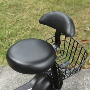 Mini scooter électrique avec batterie au lithium de 8 pouces, siège, véhicule de transport urbain, noir - Product Image 3
