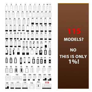 Porte coulissante professionnelle en aluminium et verre dépoli, style vintage français, pour salle de bain, cuisine et salon - Product Image 3