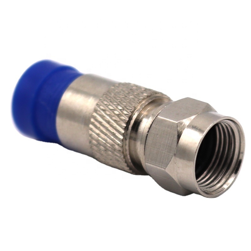 RF coaxial F compression waterproof connector