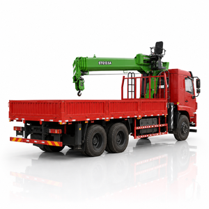 รถบรรทุกติดเครนตงเฟิง 6x4 10 ตัน เครนบูม 4 ท่อน สำหรับขนย้ายวัสดุก่อสร้าง - Product Image 4