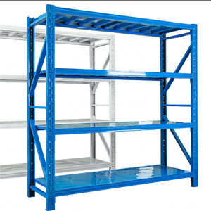 وحدة رفوف تخزين للمستودعات ثقيلة التحمل 2000×600×200 مم، تحمل 200 كجم لكل طبقة، أحجام مخصصة، رفوف تخزين قابلة للتكديس - Product Image 6