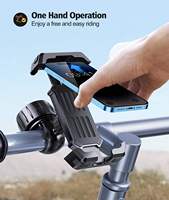 Support de téléphone pour vélo/moto/scooter en acier inoxydable, fixation au guidon, étanche, pince pour téléphone portable