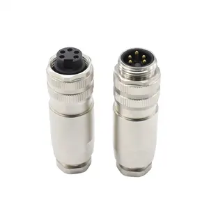 Kết Nối Nhà Cung Cấp 7/8 Kết Nối 5 Pin Kim Loại Nam Công Nghiệp Phích Cắm Ổ Cắm Lắp Ráp Không Thấm Nước Thông Tư Kết Nối