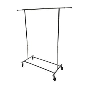 <span class=keywords><strong>Perchero</strong></span> de Acero Inoxidable Resistente con <span class=keywords><strong>Ruedas</strong></span>, <span class=keywords><strong>Perchero</strong></span> Industrial de Tubo para Dormitorio/Lavandería - Product Image 2