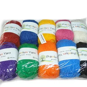 China manufacturer wholesale 4ply 100% acrylic yarn acrylic wool yarn hand knitting