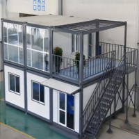 Maison Modulaire Préfabriquée Démontable Chengyu 20ft 40ft Mini Tiny House en Acier Léger Cabine Mobile Conteneur Maisonnette en Kit