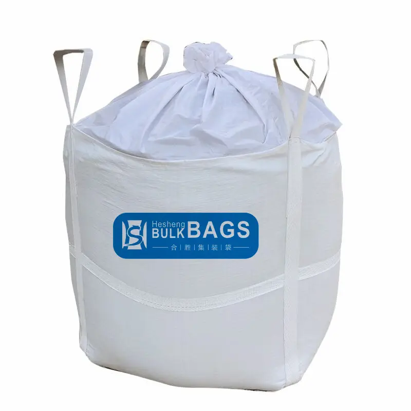 HESHENG 2020 Customized big bags 100x100x120 grain bag pp fibc bag 1000kgs 1500kgs agro
