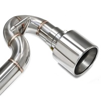 SYPES Embout d'Échappement en Acier Inoxydable Tuyau et Système d'Échappement pour BMW Série 3 E90 E92 320i 318i 325i 335i MT Diffuseur (05-12)