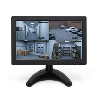 Moniteur LCD TFT portable de 9 pouces avec écran 1024*600, connecteur VGA, entrée BNC pour caméra CCTV