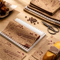 Papier sulfurisé alimentaire imprimé avec logo personnalisé pour l'emballage de sushis, pizzas et sandwichs, 100% pâte de bois vierge, écologique