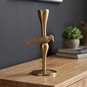Porte-bougie en forme d'oiseau, décoration artistique pour la maison, design en métal durable - Product Image 6