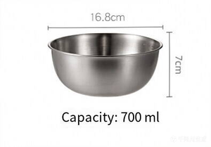 ชามสแตนเลสดีไซน์เรียบง่ายภาชนะใส่อาหารแบบใช้ซ้ำได้ - Product Image 3