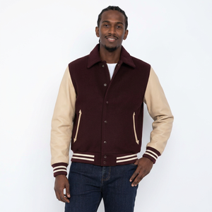 Veste universitaire en toile personnalisée avec logo pour hommes grandes tailles - Vestes d'hiver coupe-vent respirantes en gros - Product Image 1