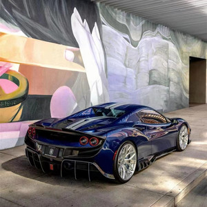 Kit de Carrocería de Fibra de Carbono Estilo KY para Ferrari F8, Nuevo, Difusor Delantero, Alerón, Capó, Parachoques de Fibra de Carbono - Product Image 3