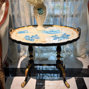 Sillón de lectura y ocio de madera noble, tapizado de felpa con tapicería de <span class=keywords><strong>damasco</strong></span>, con decoración dorada elaborada y tallada, estilo tradicional para salón de mansión - Product Image 4